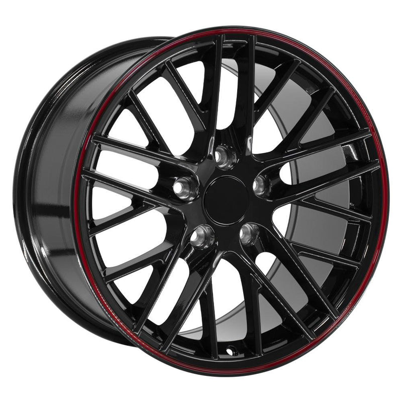 Wheel 17in Replica CV08A fits Chevrolet Corvette C6 ZR1 17x9.5 Redline