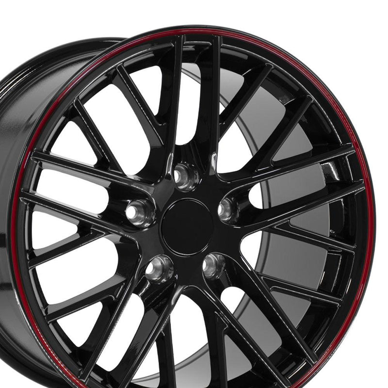 Wheel 17in Replica CV08A fits Chevrolet Corvette C6 ZR1 17x9.5 Redline