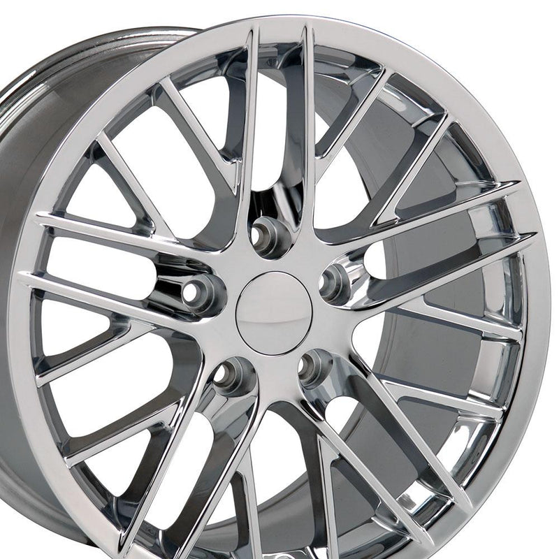 Wheel 18in Replica CV08A fits Chevrolet Corvette C6 ZR1 18x10.5 Chrome