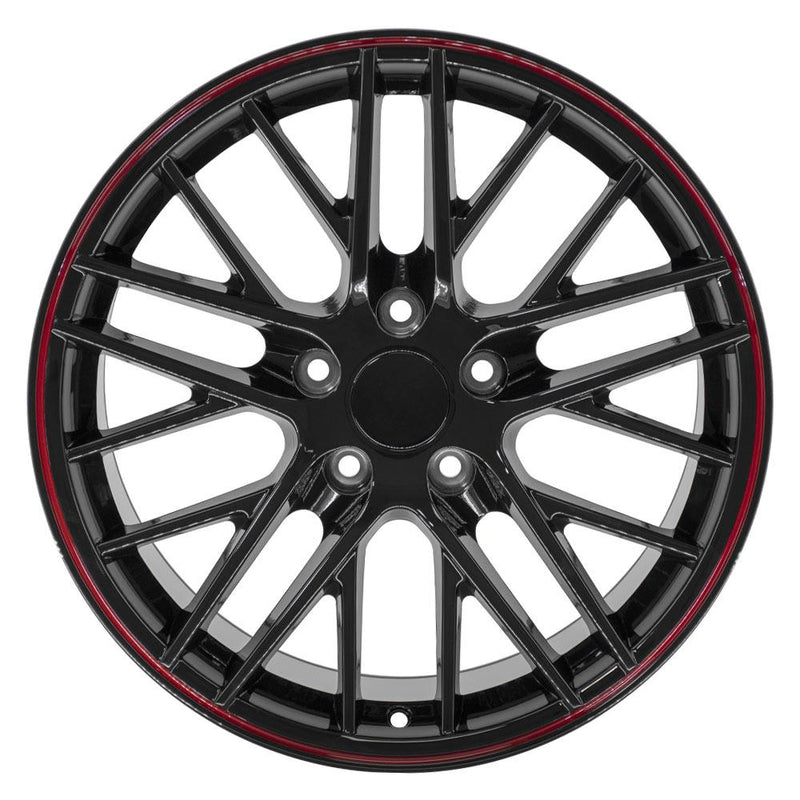 Wheel 18in Replica CV08A fits Chevrolet Corvette C6 ZR1 18x10.5 Redline
