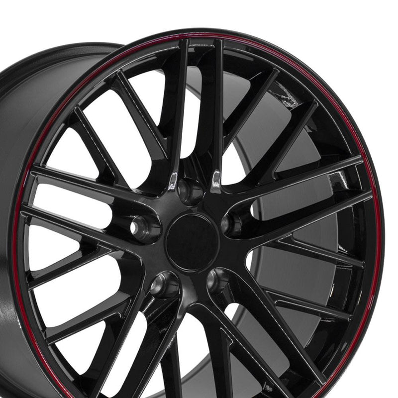 Wheel 18in Replica CV08A fits Chevrolet Corvette C6 ZR1 18x10.5 Redline