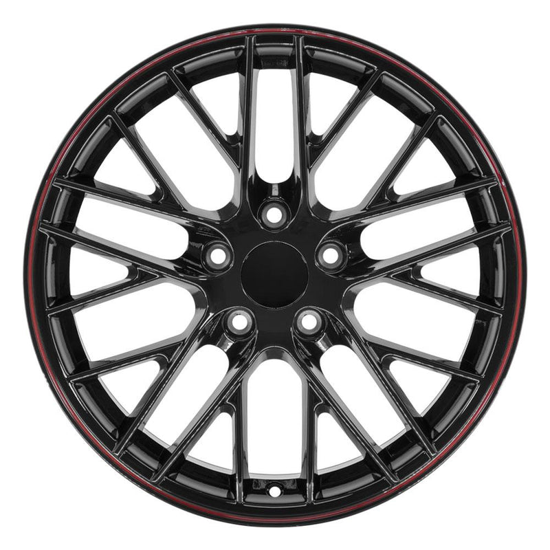 Wheel 18in Replica CV08B fits Chevrolet Corvette C6 ZR1 18x8.5 Redline