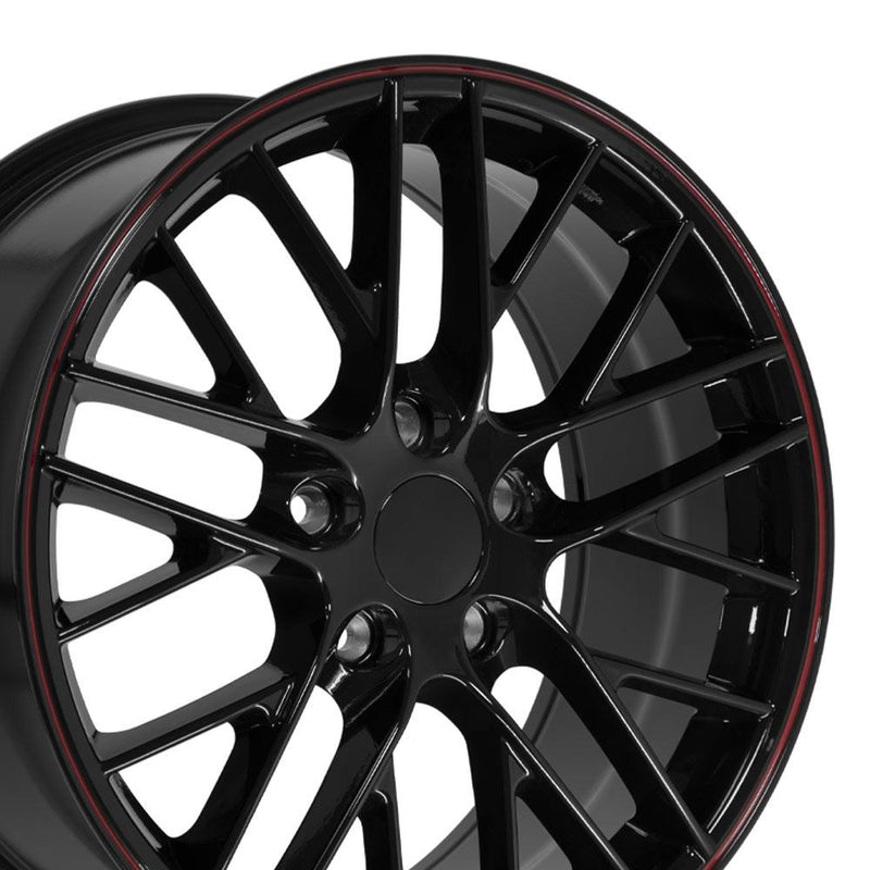 Wheel 18in Replica CV08B fits Chevrolet Corvette C6 ZR1 18x8.5 Redline