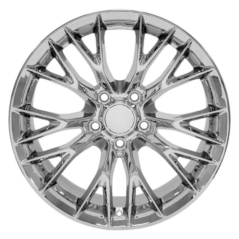 Wheel 18in Replica CV22 fits Chevrolet Corvette C7 Z06 18x10.5 Chrome