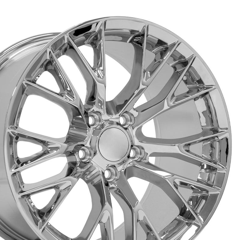 Wheel 18in Replica CV22 fits Chevrolet Corvette C7 Z06 18x10.5 Chrome