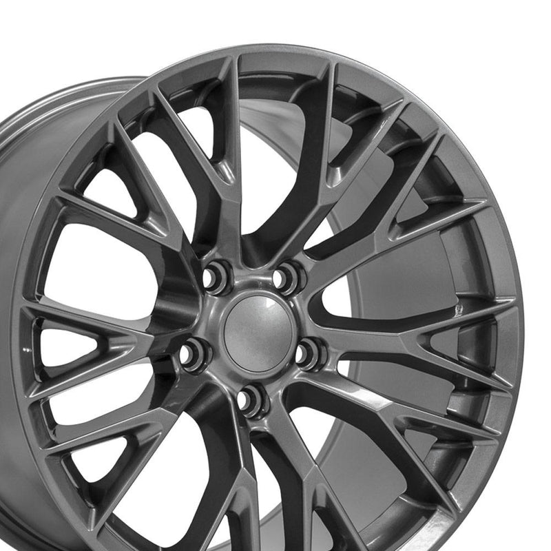 Wheel 18in Replica CV22 fits Chevrolet Corvette C7 Z06 18x10.5 Gunmetal