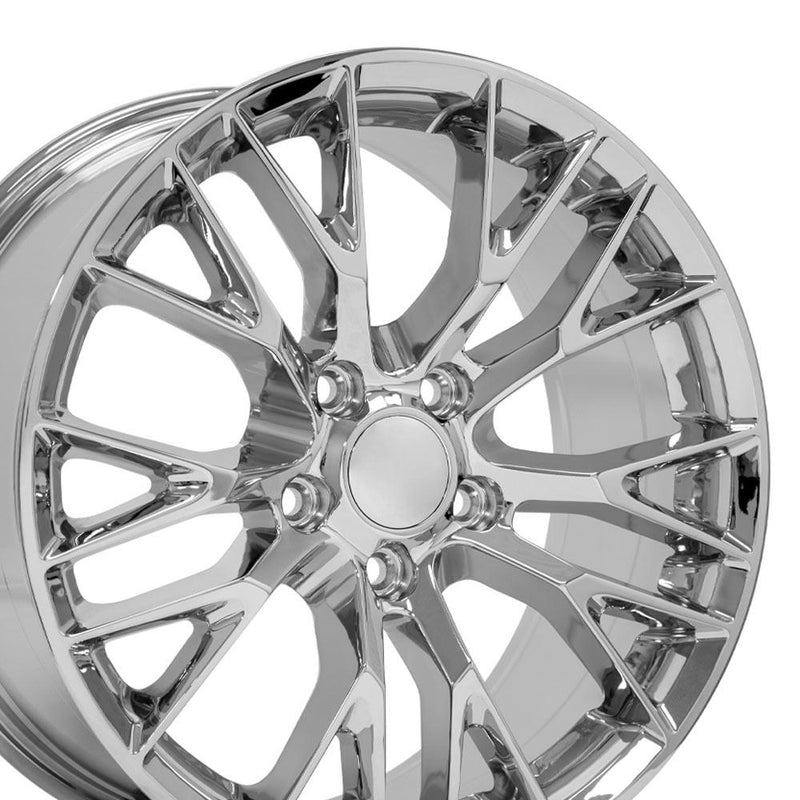 Wheel 18in Replica CV22 fits Chevrolet Corvette C7 Z06 18x8.5 Chrome