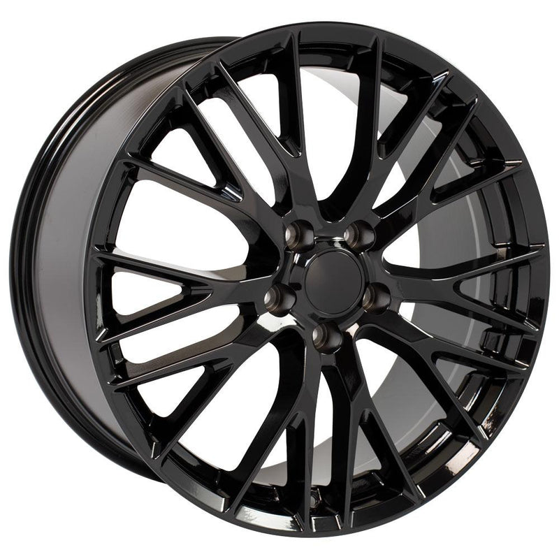 Wheel 20in Replica CV22 fits Chevrolet Corvette C7 Z06 20x10 Black