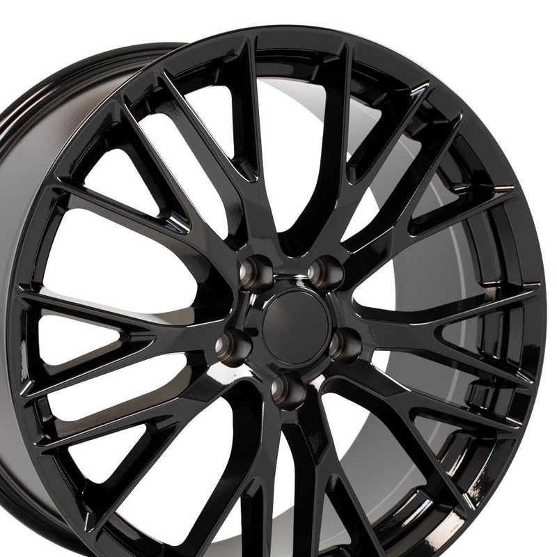 Wheel 20in Replica CV22 fits Chevrolet Corvette C7 Z06 20x10 Black