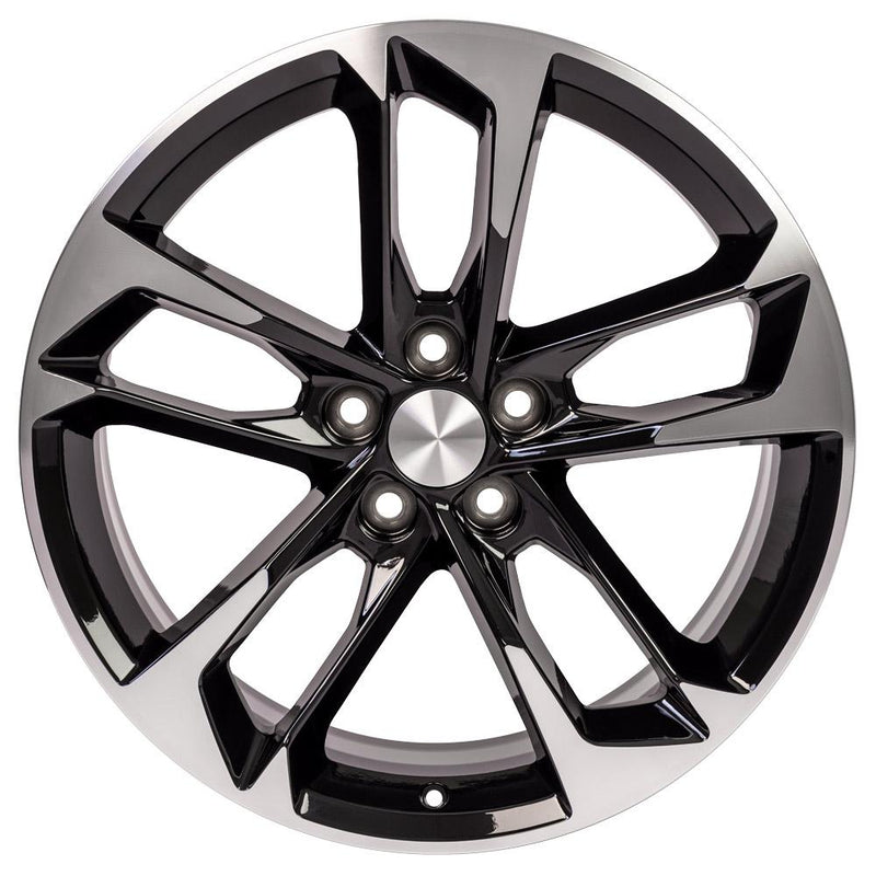 Wheel 20in Replica CV29 fits Chevrolet Camaro 20x9.5 Black Machined