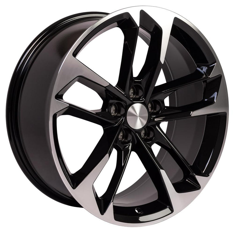 Wheel 20in Replica CV29 fits Chevrolet Camaro 20x9.5 Black Machined