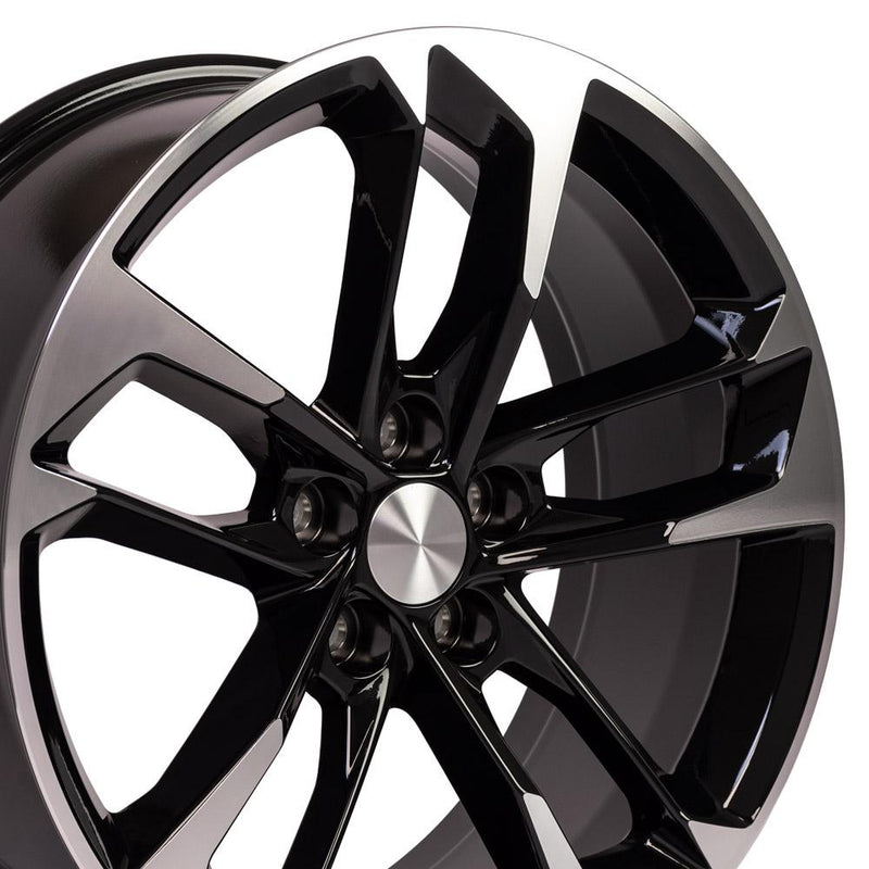 Wheel 20in Replica CV29 fits Chevrolet Camaro 20x9.5 Black Machined