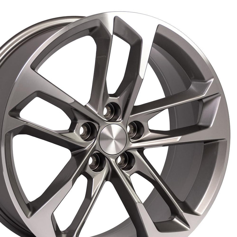 Wheel 20in Replica CV29 fits Chevrolet Camaro 20x8.5 Gunmetal Machined