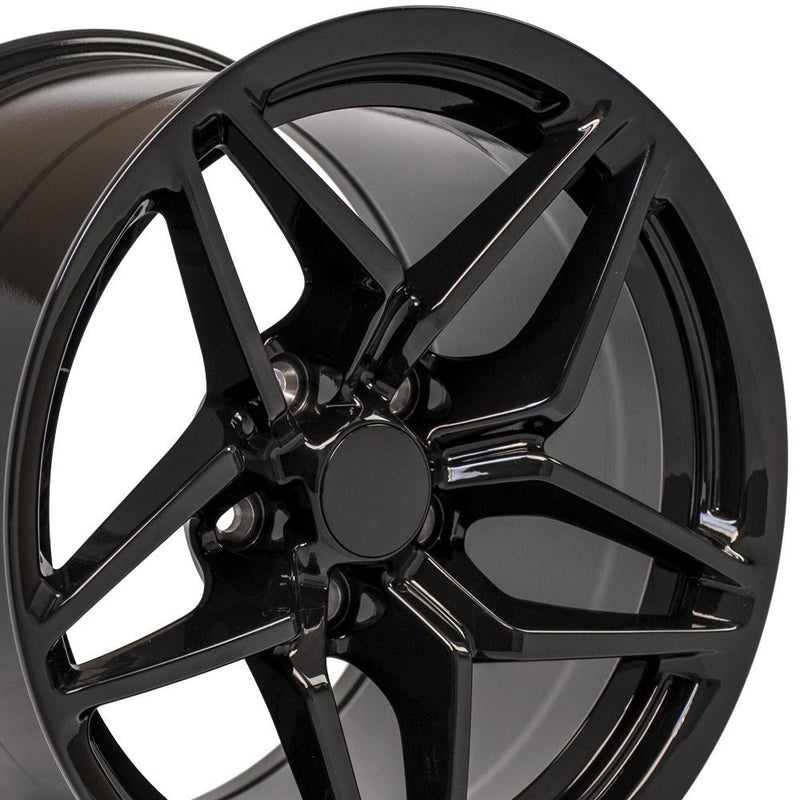 Wheel 17in Replica CV31 fits Chevrolet Corvette C7 ZR1 17x11 Black