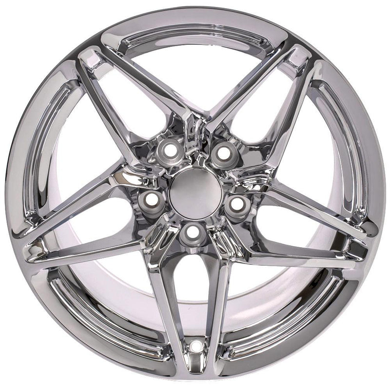 Wheel 17in Replica CV31 fits Chevrolet Corvette C7 ZR1 17x11 Chrome