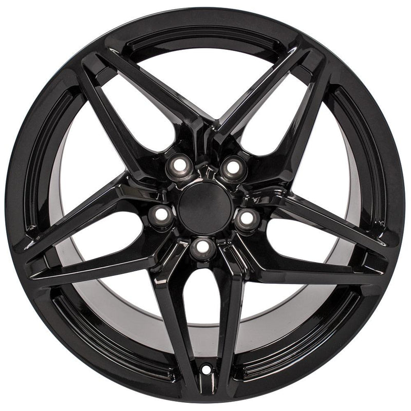 Wheel 18in Replica CV31 fits Chevrolet Corvette C7 ZR1 18x10.5 Black