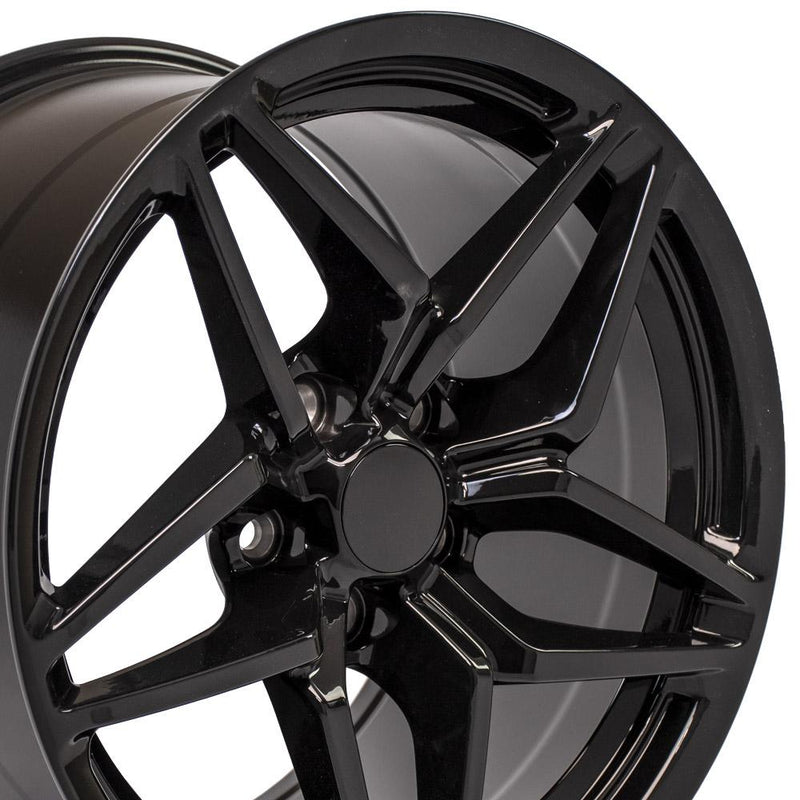 Wheel 18in Replica CV31 fits Chevrolet Corvette C7 ZR1 18x10.5 Black