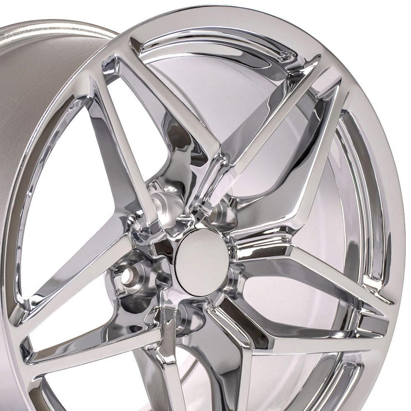 Wheel 18in Replica CV31 fits Chevrolet Corvette C7 ZR1 18x10.5 Chrome