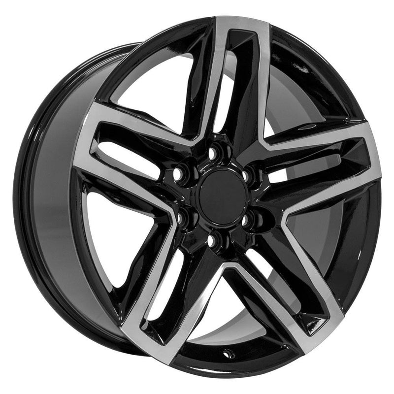 Wheel 20in Replica CV34B fits Chevrolet Silverado 1500 20x9 Black Machined