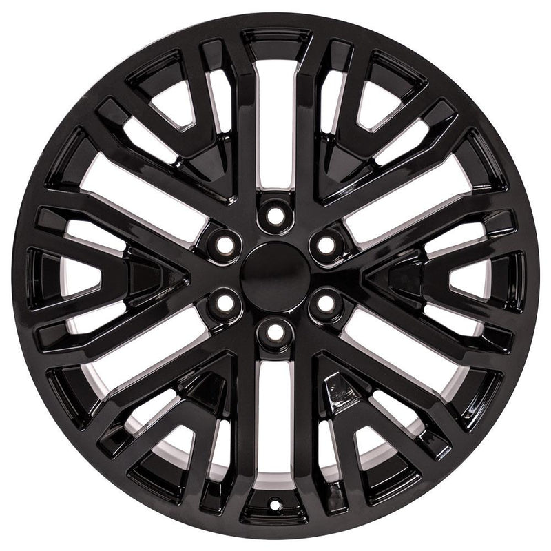 Wheel 22in Replica CV37 fits GMC Sierra 22x9 Black