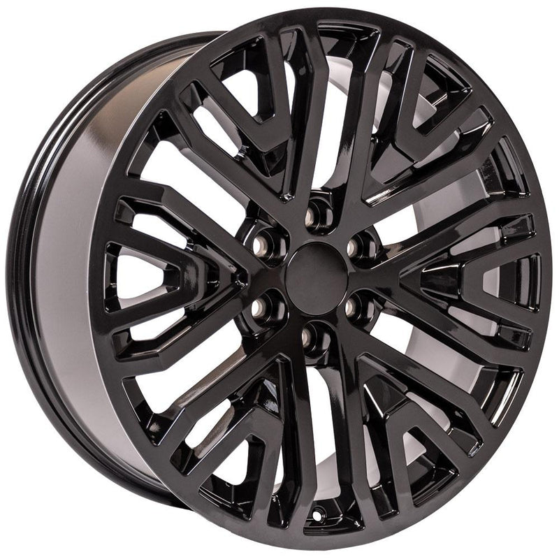 Wheel 22in Replica CV37 fits GMC Sierra 22x9 Black
