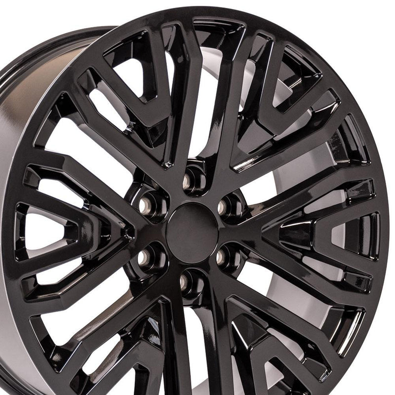 Wheel 22in Replica CV37 fits GMC Sierra 22x9 Black