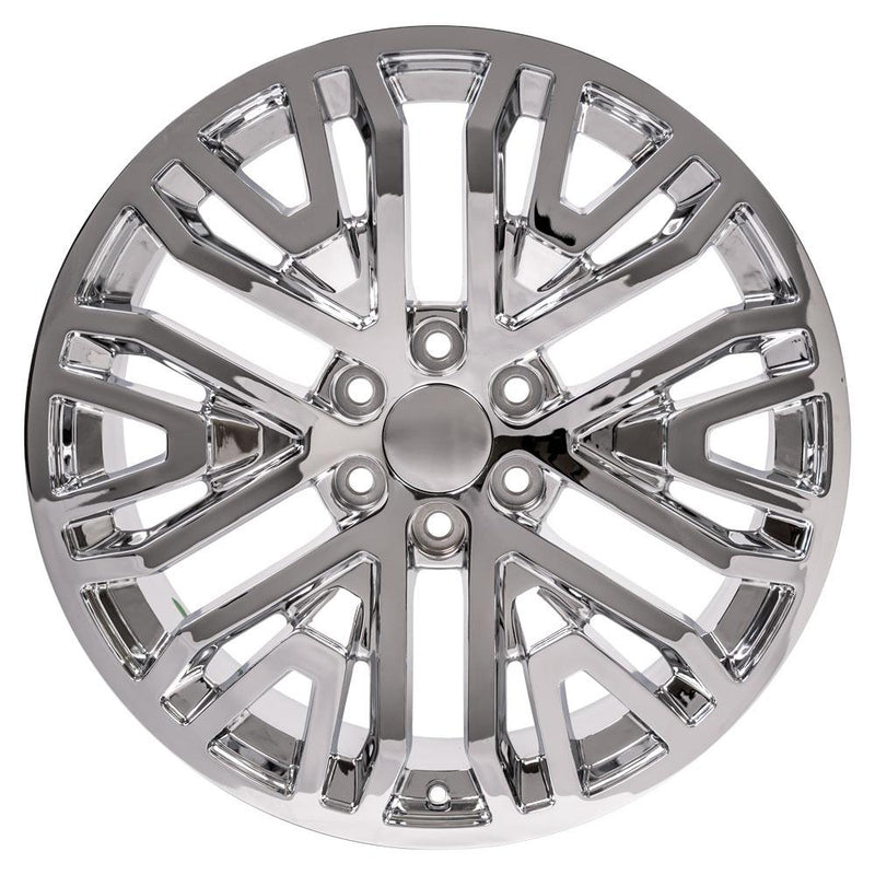 Wheel 22in Replica CV37 fits GMC Sierra 22x9 Chrome