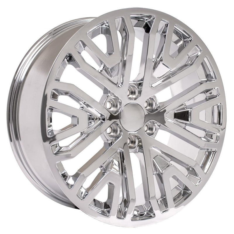 Wheel 22in Replica CV37 fits GMC Sierra 22x9 Chrome