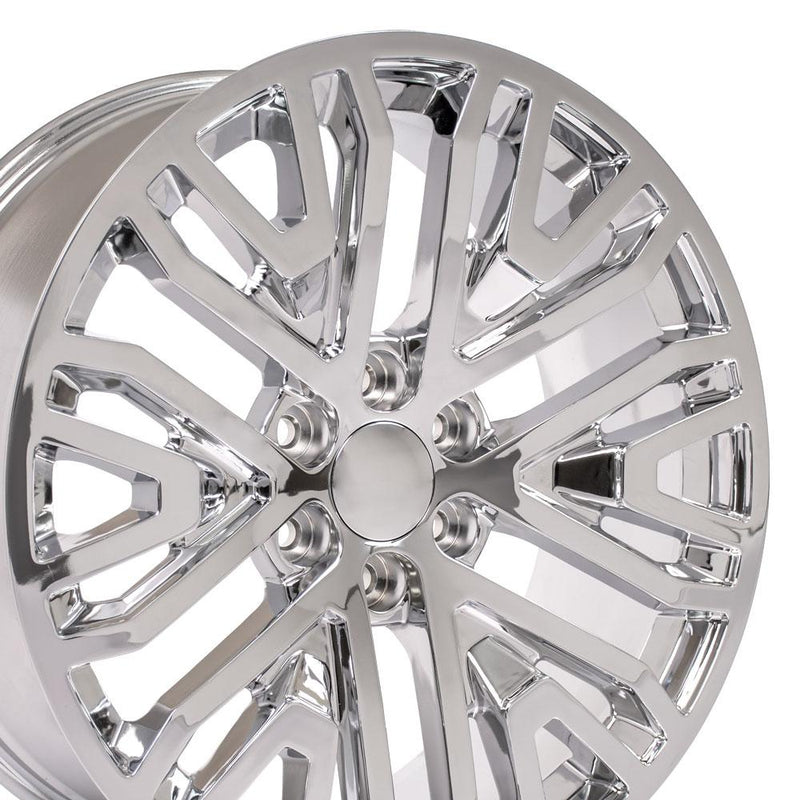 Wheel 22in Replica CV37 fits GMC Sierra 22x9 Chrome