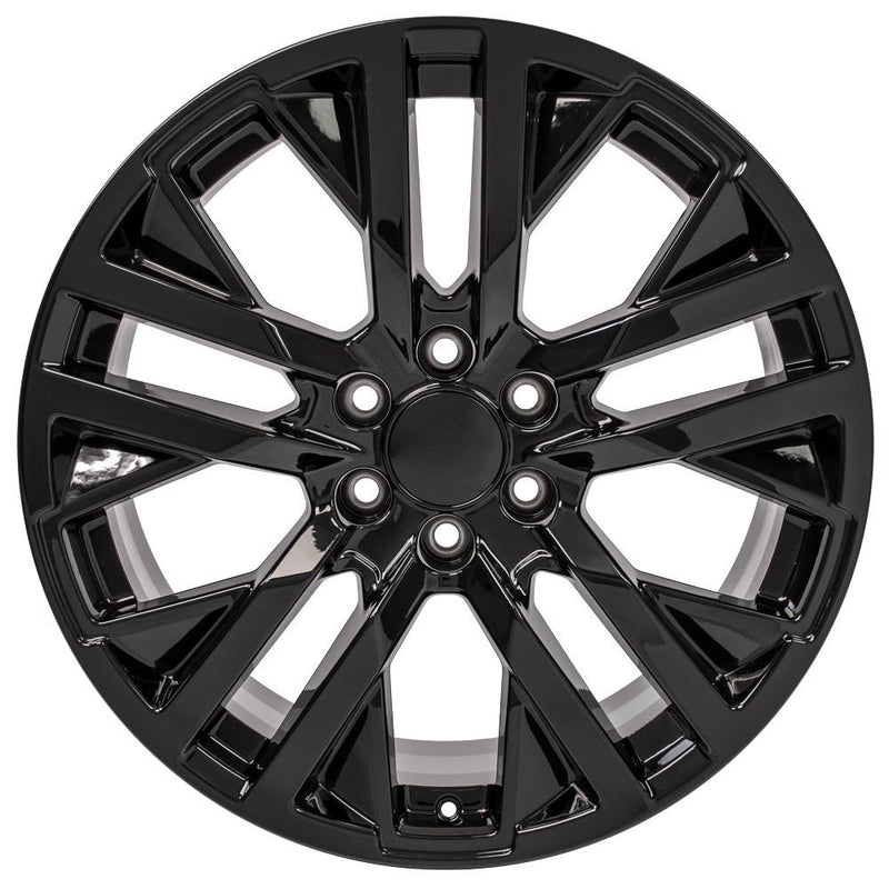 Wheel 22in Replica CV38 fits GMC Sierra 22x9 Black