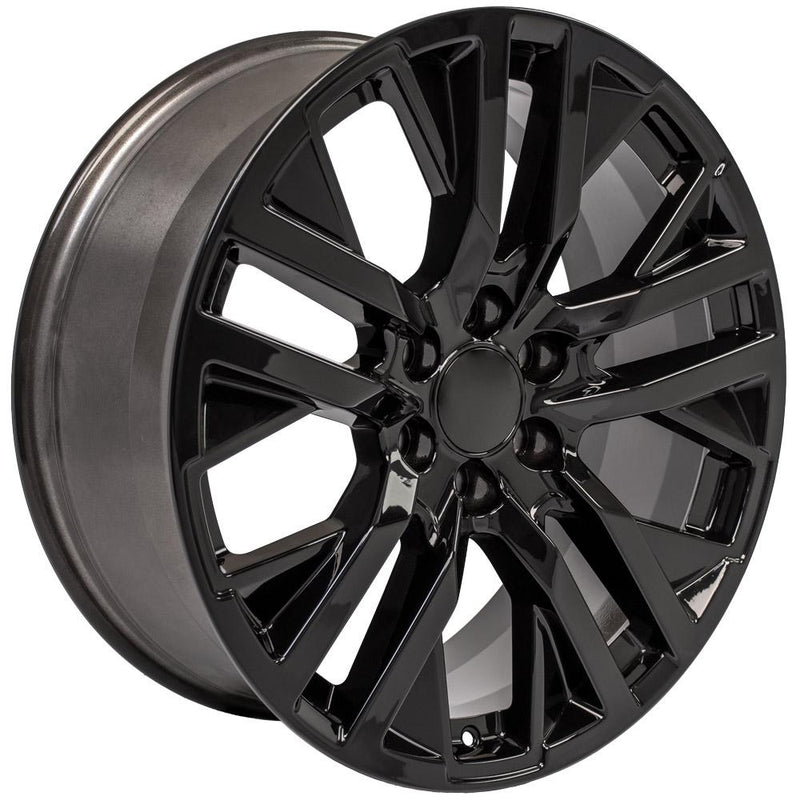 Wheel 22in Replica CV38 fits GMC Sierra 22x9 Black