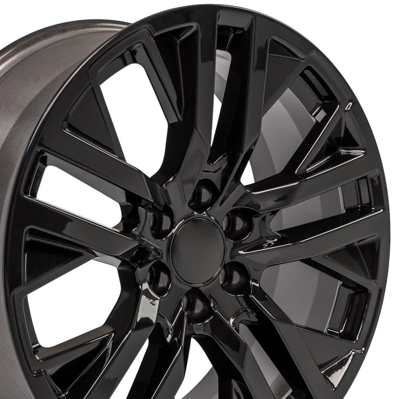 Wheel 22in Replica CV38 fits GMC Sierra 22x9 Black