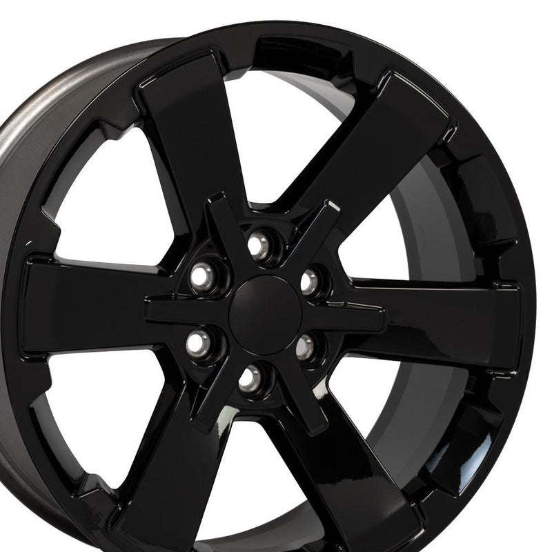 Wheel 22in Replica CV41B fits Chevy Silverado Rally 22x9 Gloss Black