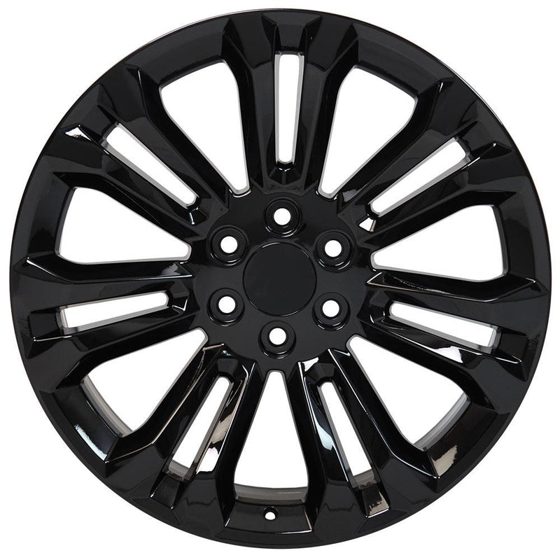 Wheel 22in Replica CV43 fits Chevrolet Silverado 22x9 Black