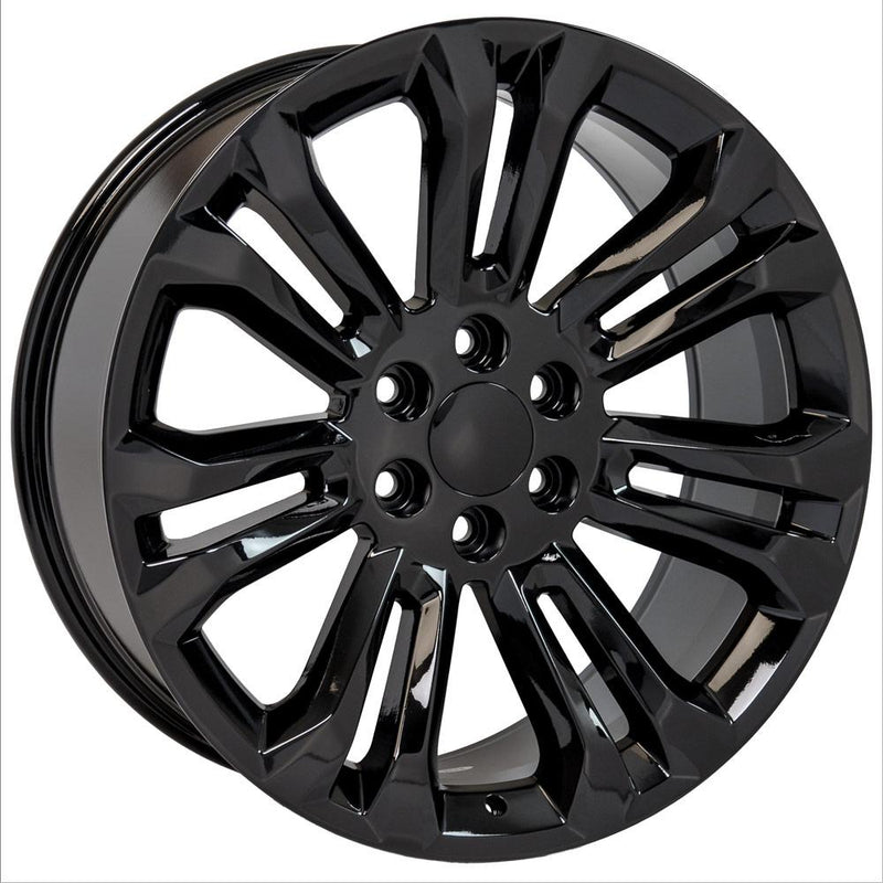 Wheel 22in Replica CV43 fits Chevrolet Silverado 22x9 Black