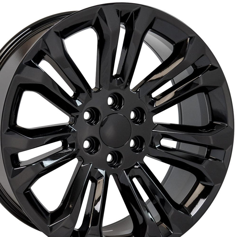 Wheel 22in Replica CV43 fits Chevrolet Silverado 22x9 Black