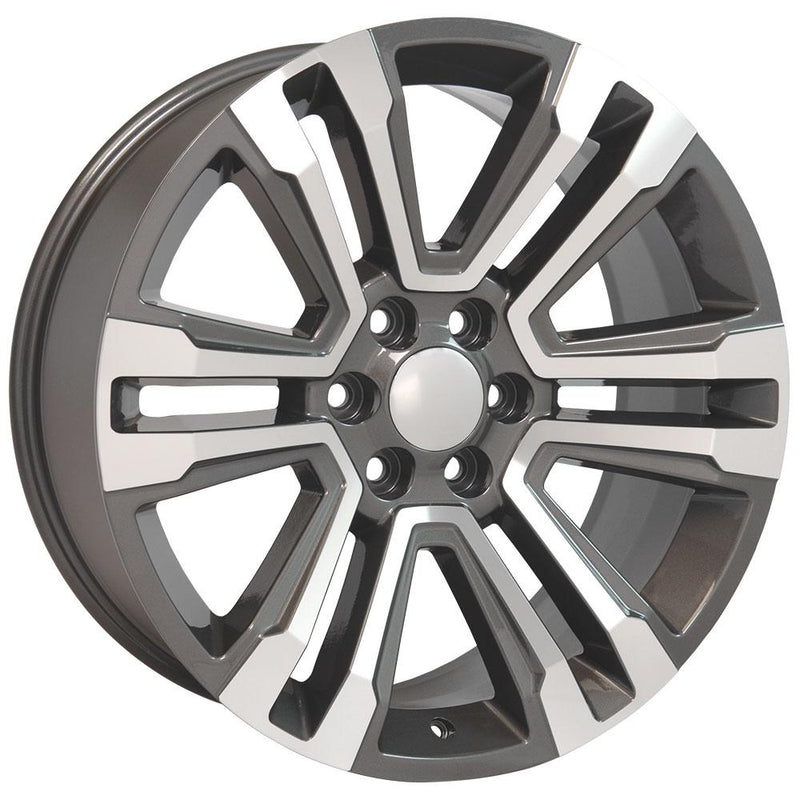 Wheel 22in Replica CV44 fits GMC Yukon 22x9 Hyper Machined
