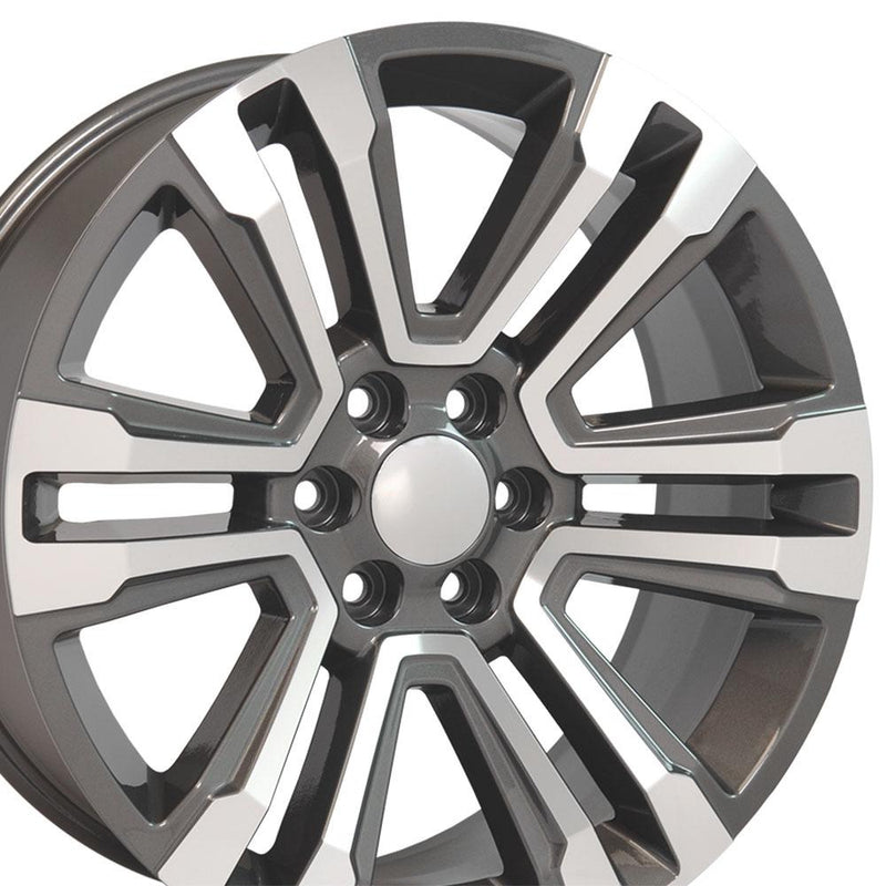 Wheel 22in Replica CV44 fits GMC Yukon 22x9 Hyper Machined