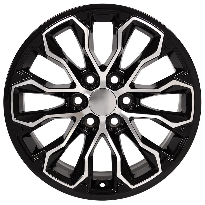 Wheel 17in Replica CV54 fits Chevrolet Colorado ZR2 17x8 Black Machined