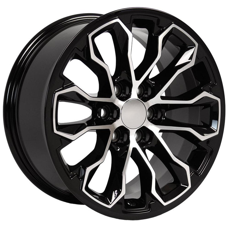 Wheel 17in Replica CV54 fits Chevrolet Colorado ZR2 17x8 Black Machined