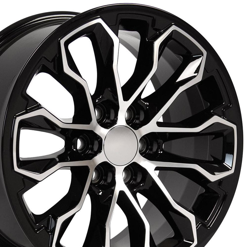 Wheel 17in Replica CV54 fits Chevrolet Colorado ZR2 17x8 Black Machined