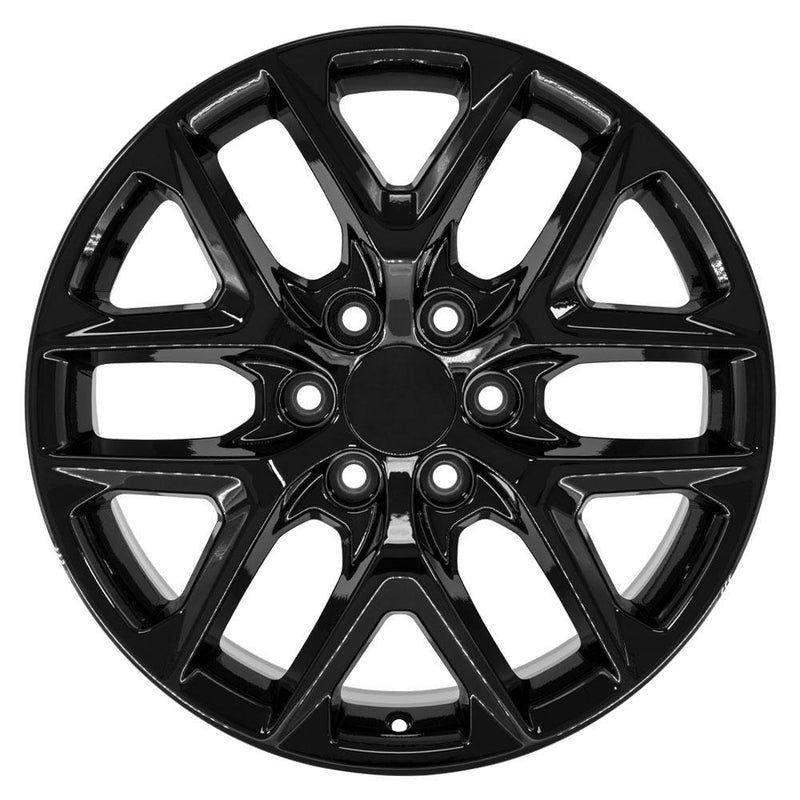 Wheel 20in Replica CV62 fits Chevrolet Silverado 20x9 Gloss Black