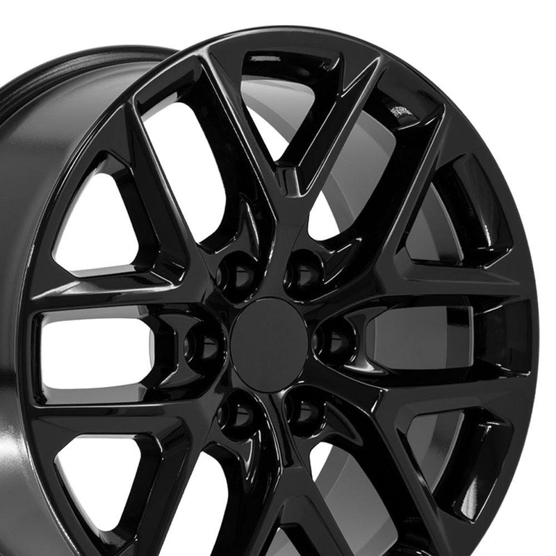 Wheel 20in Replica CV62 fits Chevrolet Silverado 20x9 Gloss Black