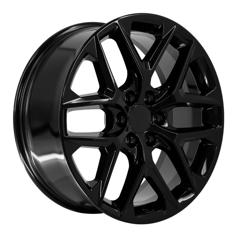 Wheel 22in Replica CV62 fits Chevrolet Silverado 22x9 Gloss Black