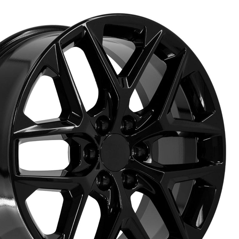 Wheel 22in Replica CV62 fits Chevrolet Silverado 22x9 Gloss Black