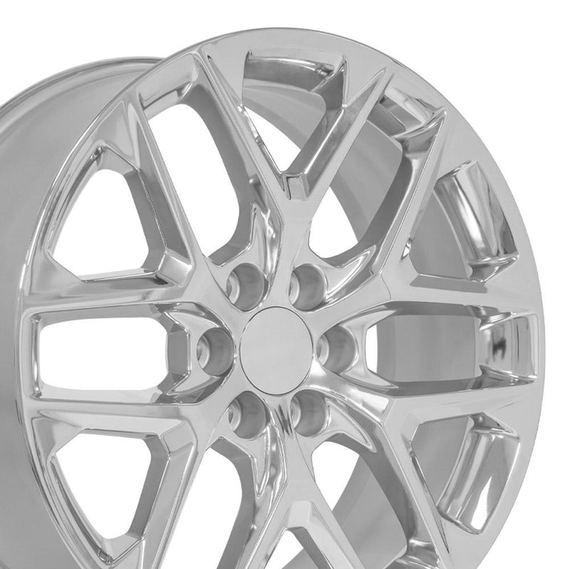 Wheel 22in Replica CV62 fits Chevrolet Silverado 22x9 Chrome