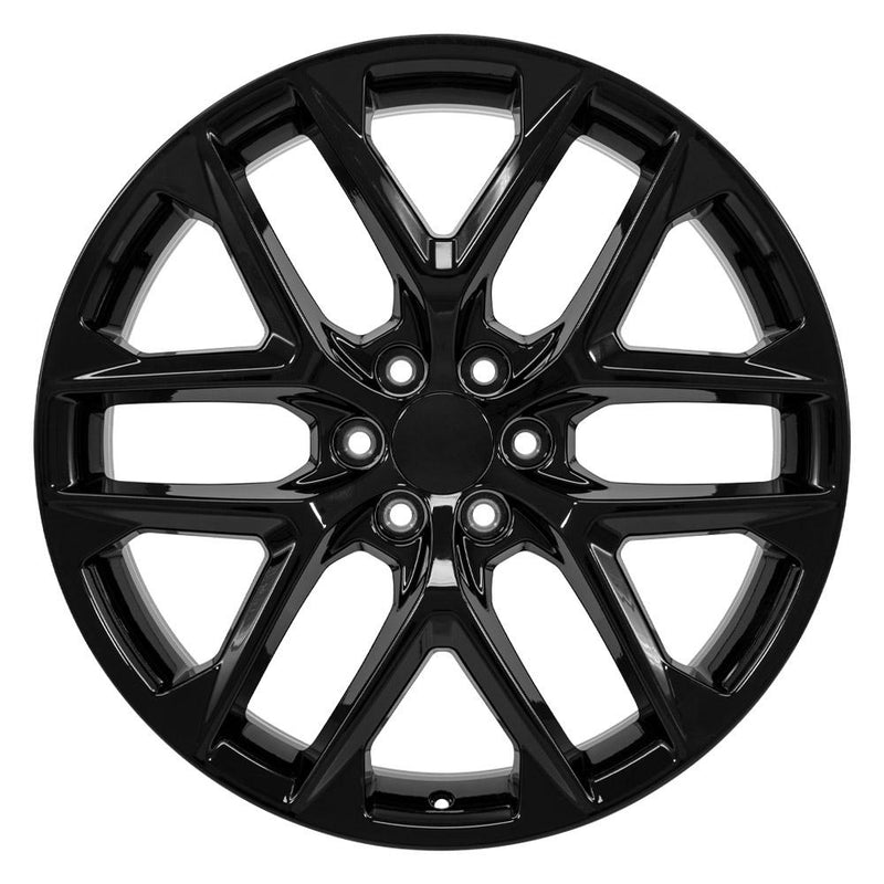 Wheel 24in Replica CV62 fits Chevrolet Silverado 24x10 Gloss Black