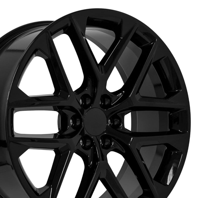 Wheel 24in Replica CV62 fits Chevrolet Silverado 24x10 Gloss Black