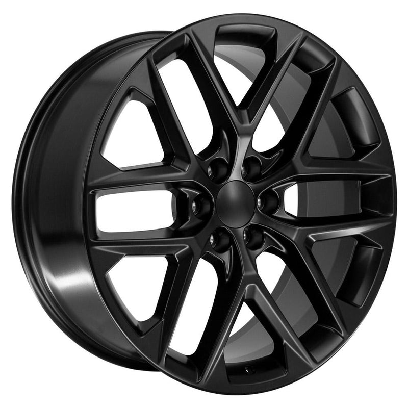Wheel 24in Replica CV62 fits Chevrolet Silverado 24x10 Gloss Black