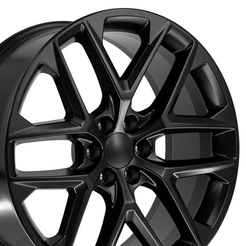 Wheel 24in Replica CV62 fits Chevrolet Silverado 24x10 Gloss Black